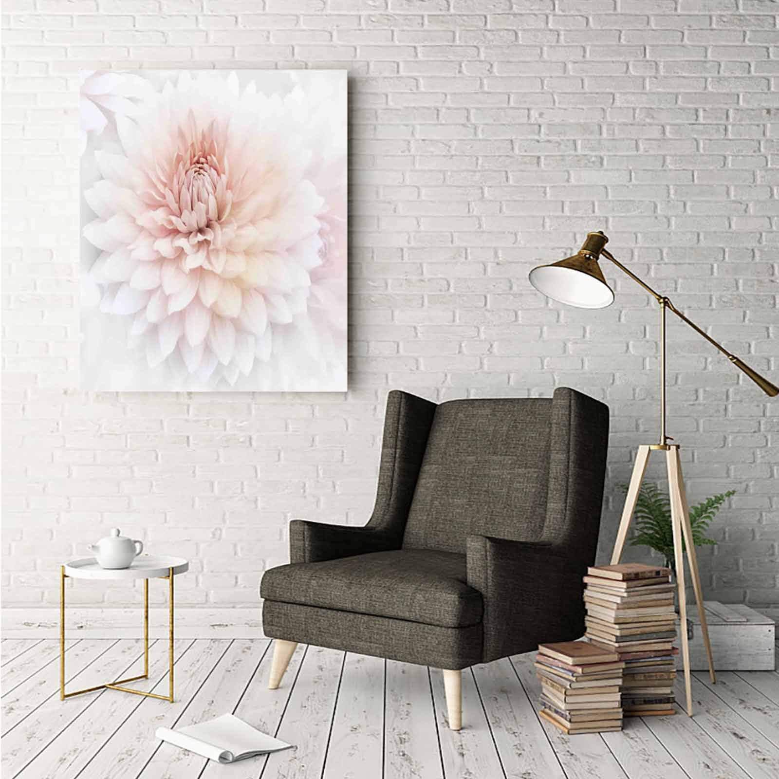 Amazon.co.jp: ダリアの花の装飾 インテリア 絵画 フレームポスター